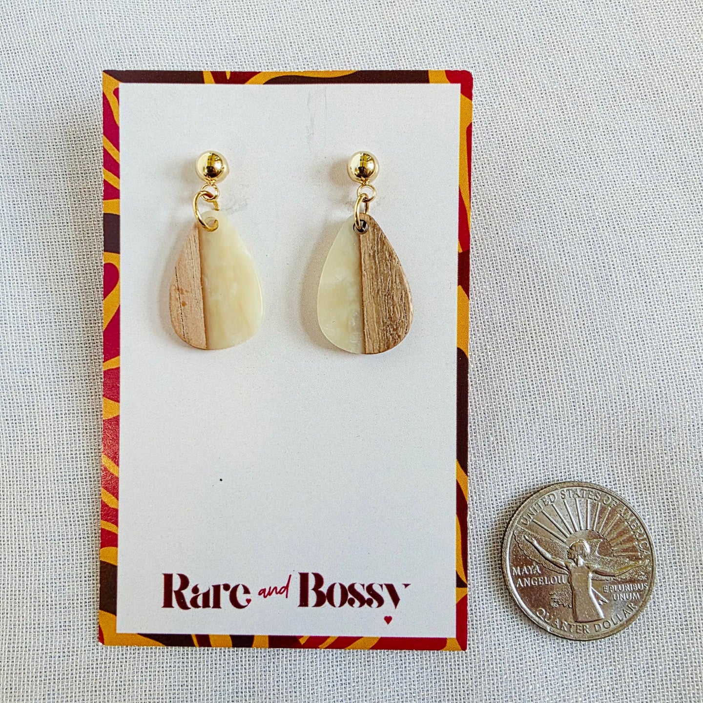 Ivory Mini Teardrop Dangles