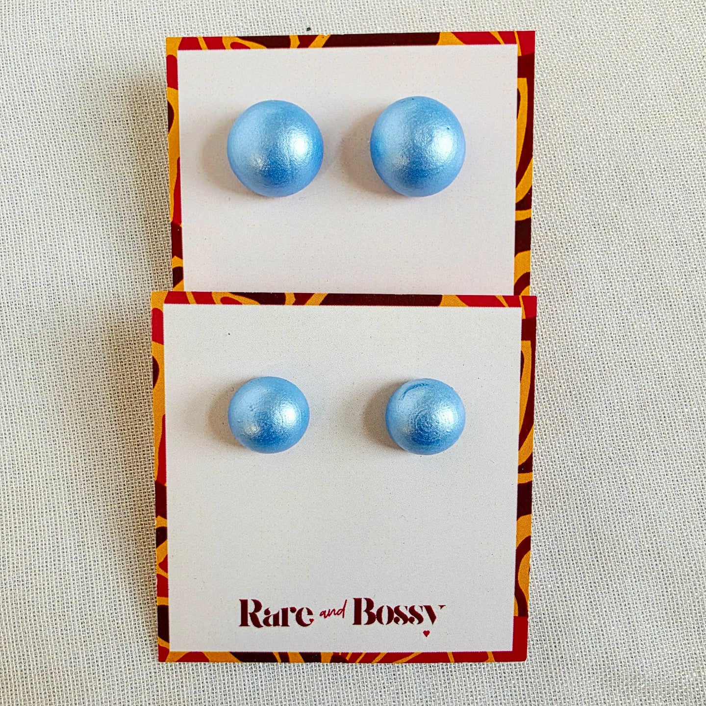 Sky Blue Pearl Studs