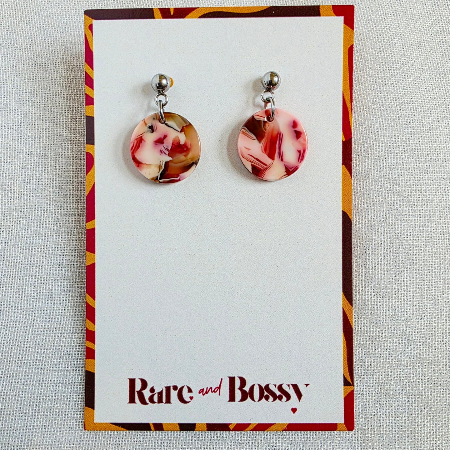 Pink Mini Drop  Dangles