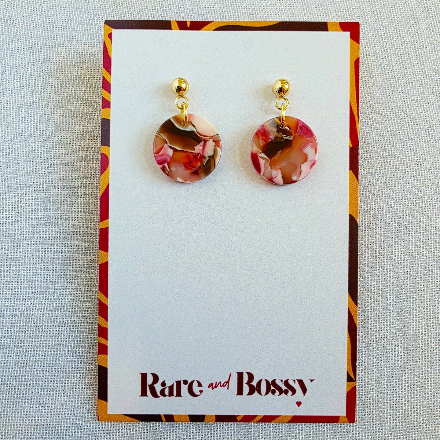 Pink Mini Drop  Dangles