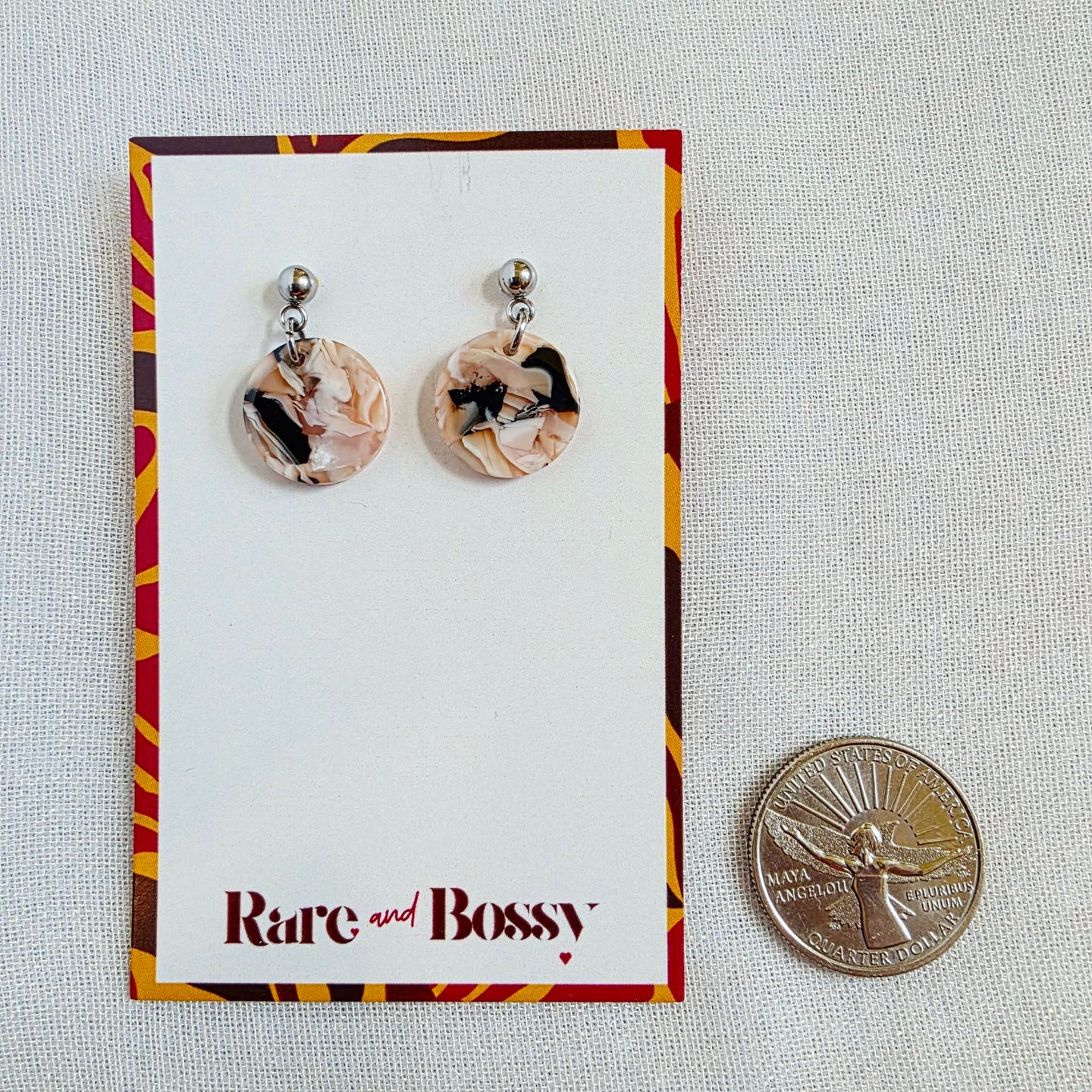 Blush Pink Mini Drop Dangles