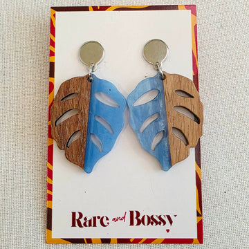 Blue Leaf Dangles