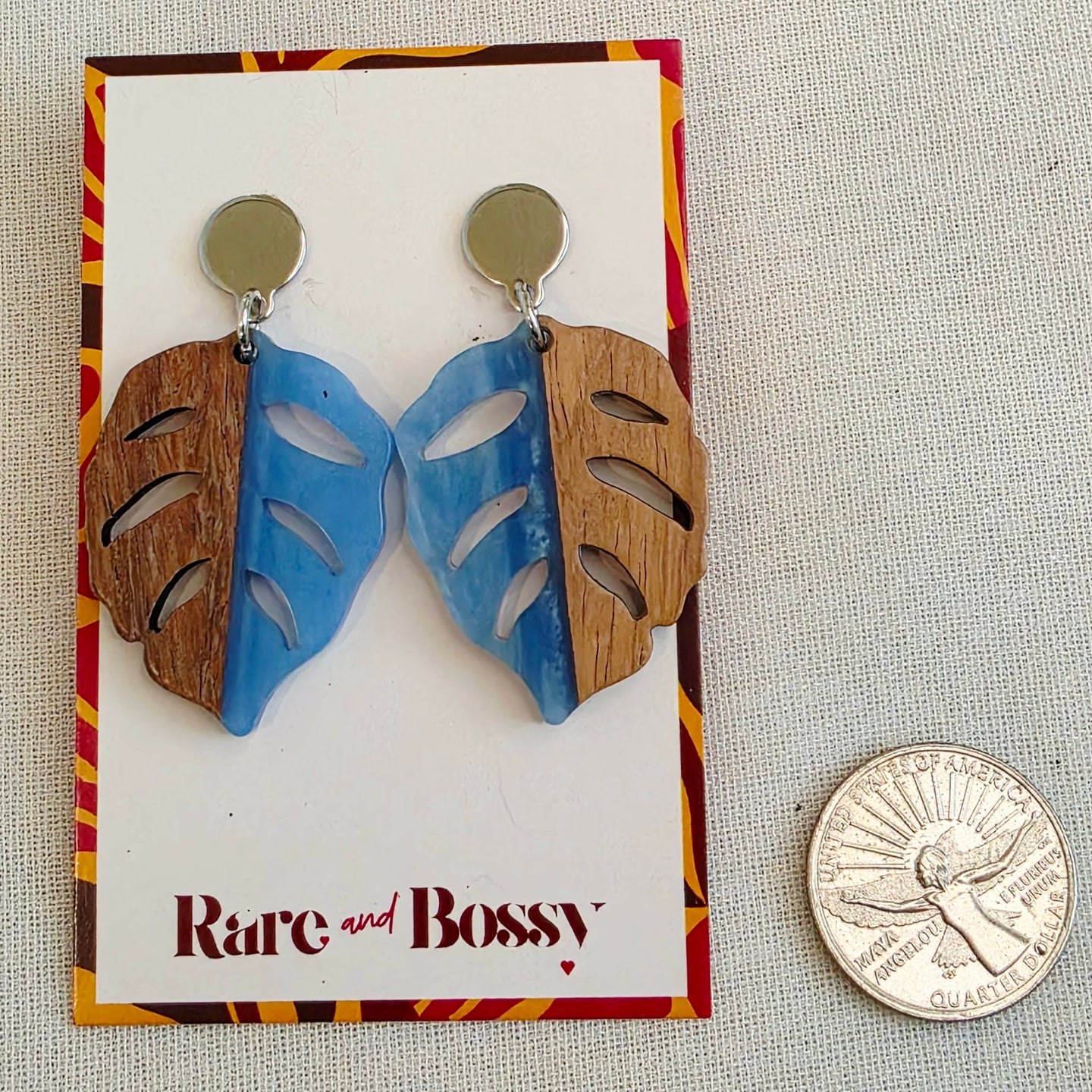 Blue Leaf Dangles