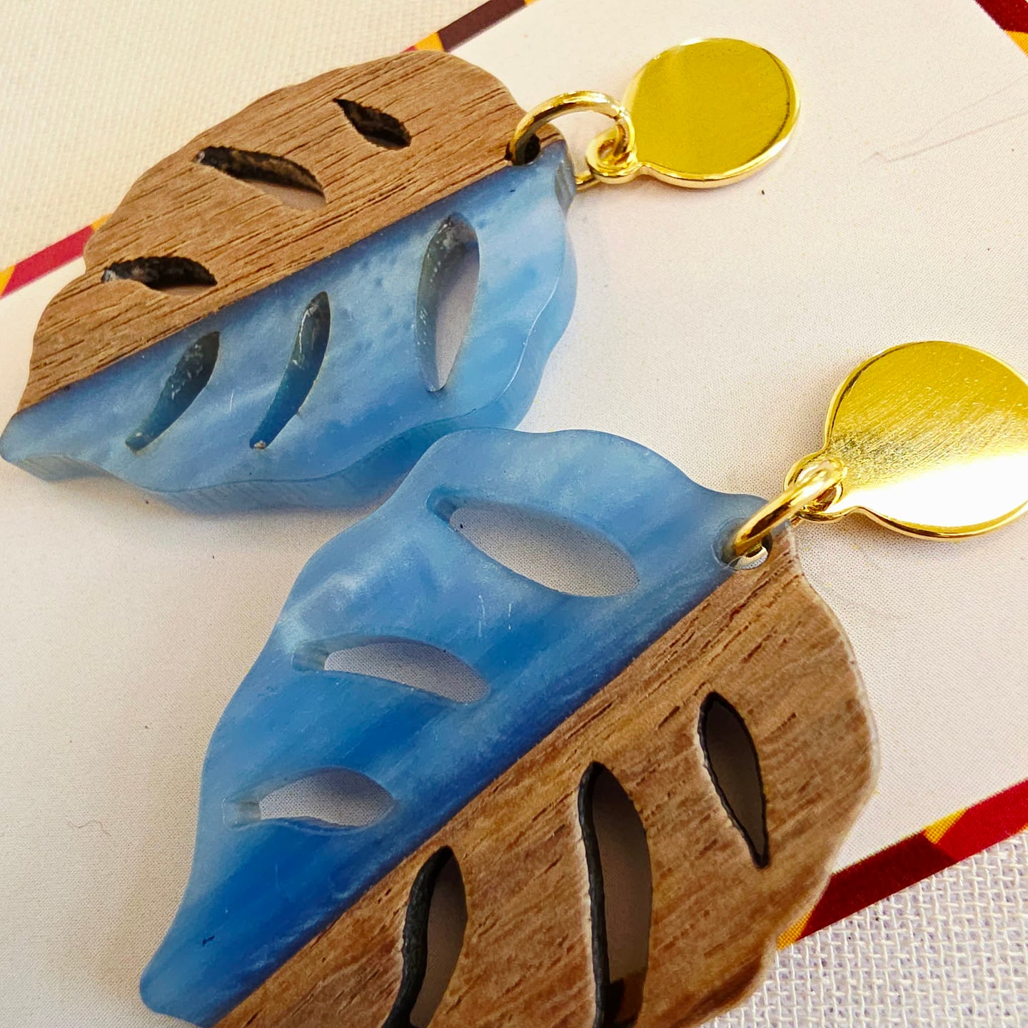 Blue Leaf Dangles