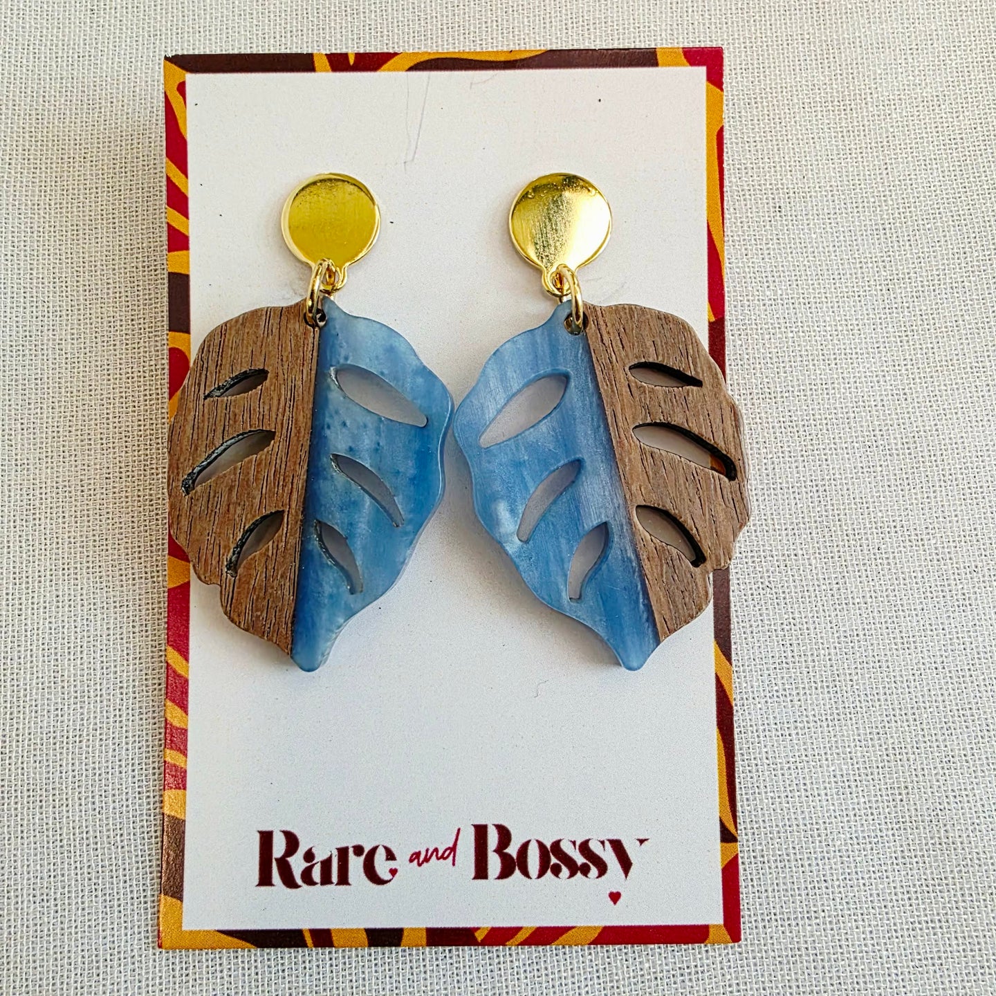Blue Leaf Dangles
