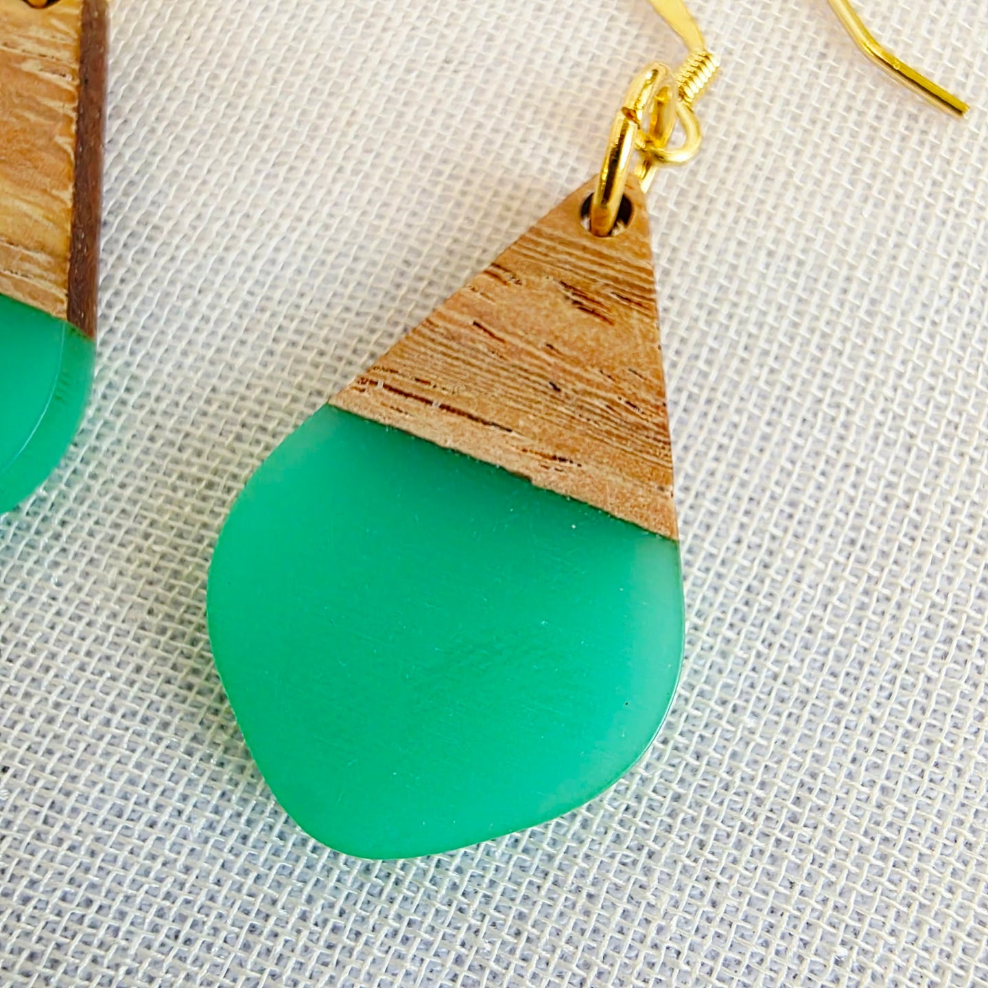 Aqua Teardrop Dangles