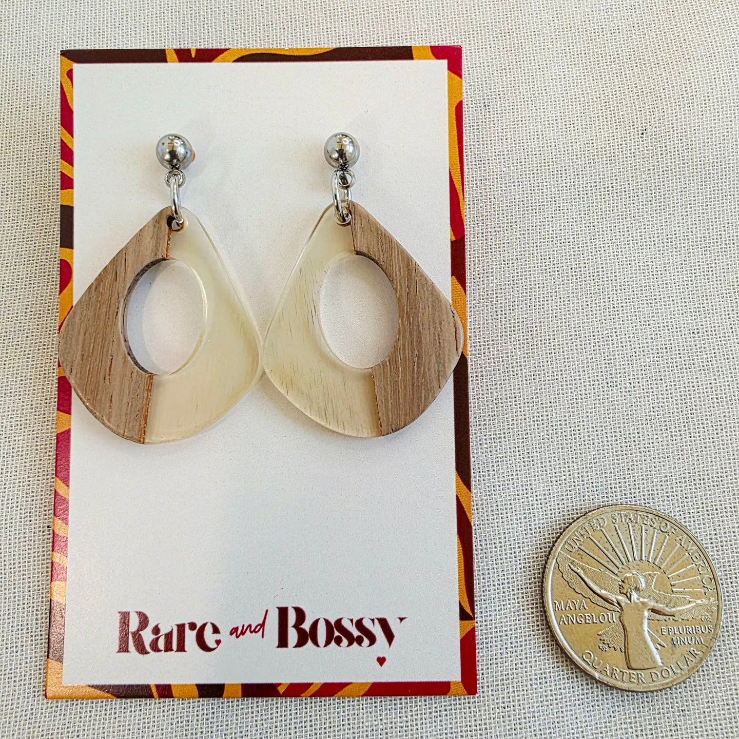 Clear Open Teardrop Dangles