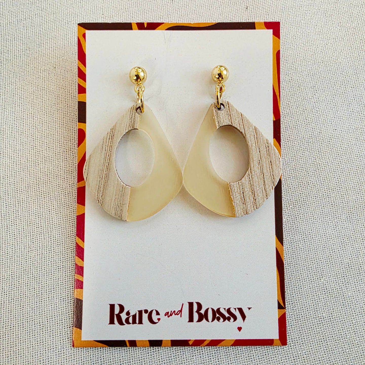 Clear Open Teardrop Dangles