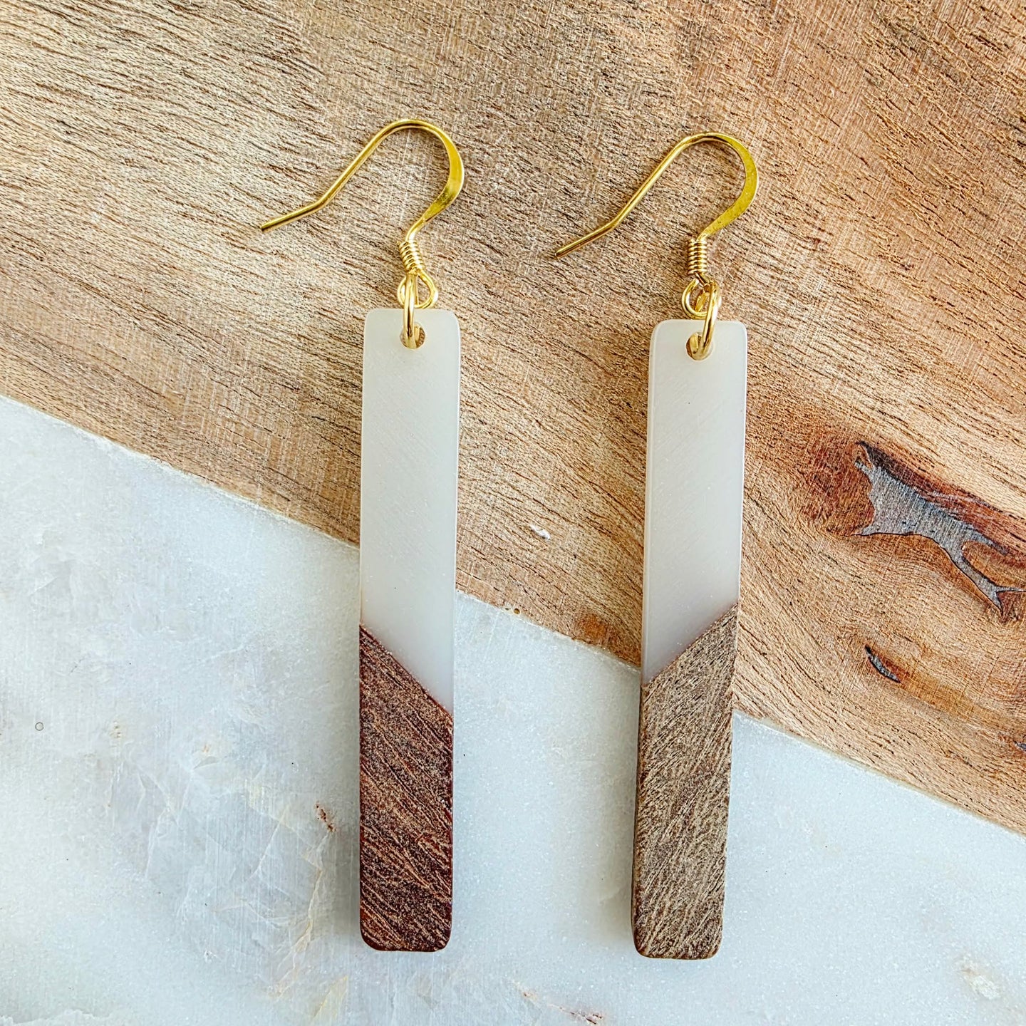 Ivory Bar Dangles