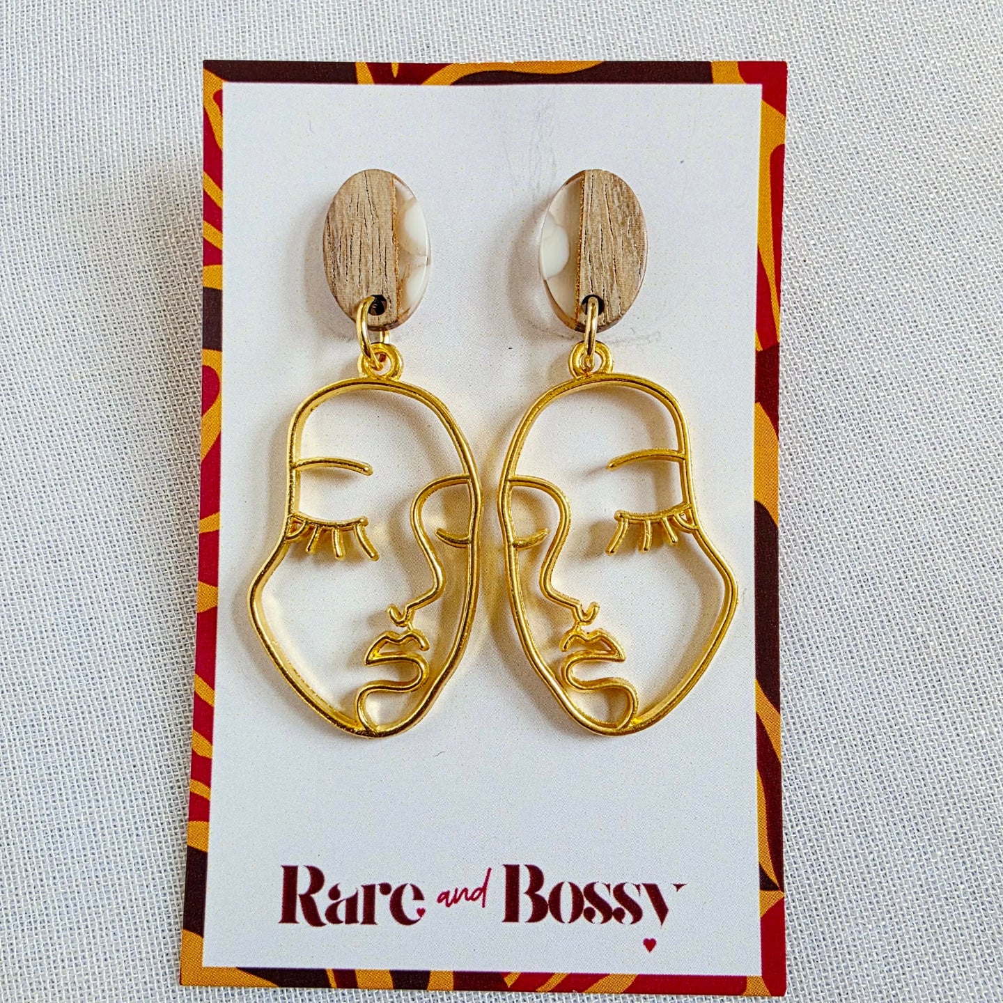 White Top Face Dangles