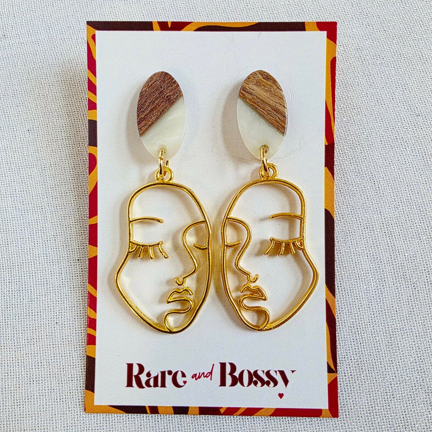 White Top Face Dangles