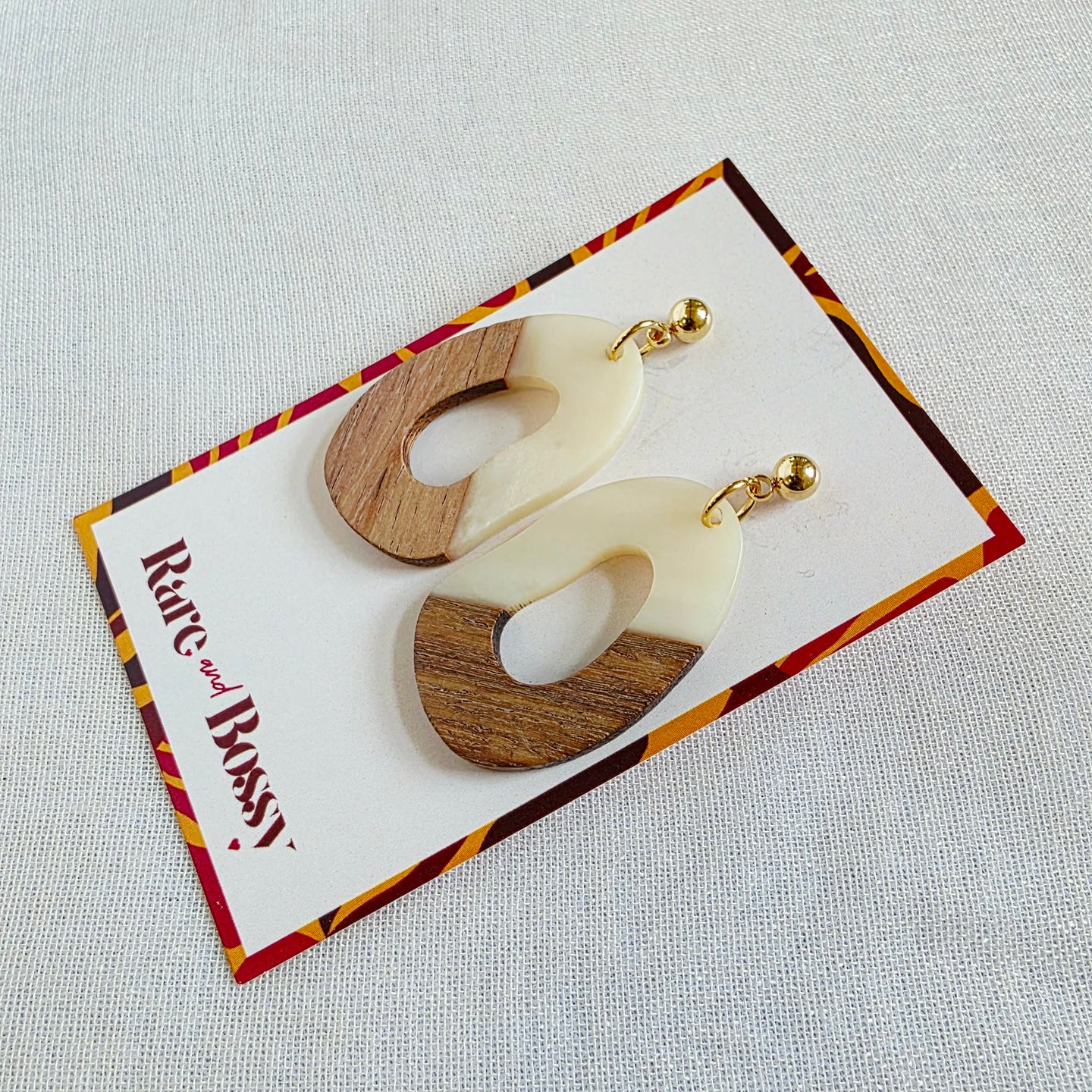 Ivory Open Oval Dangles