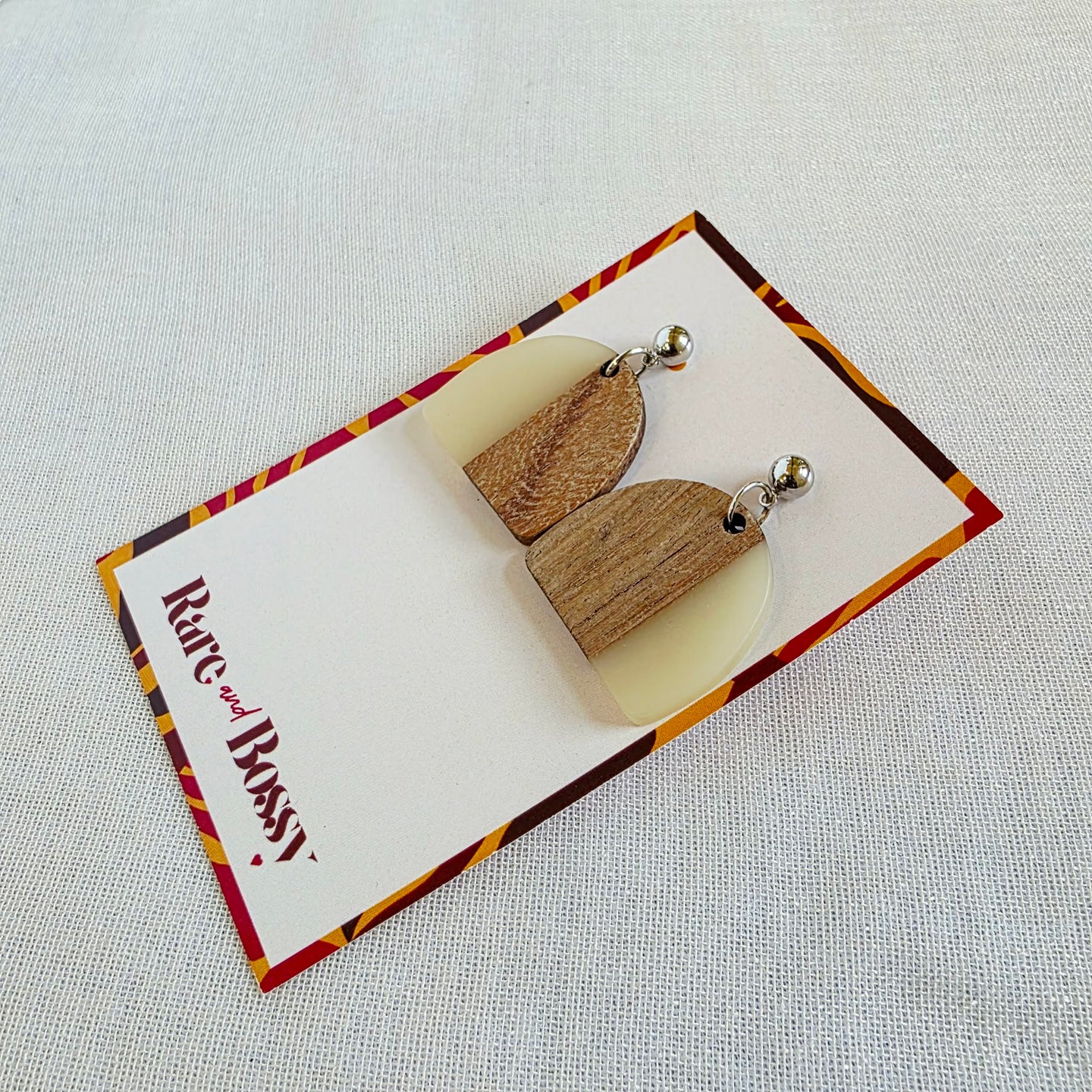 Ivory Half Circle Dangles