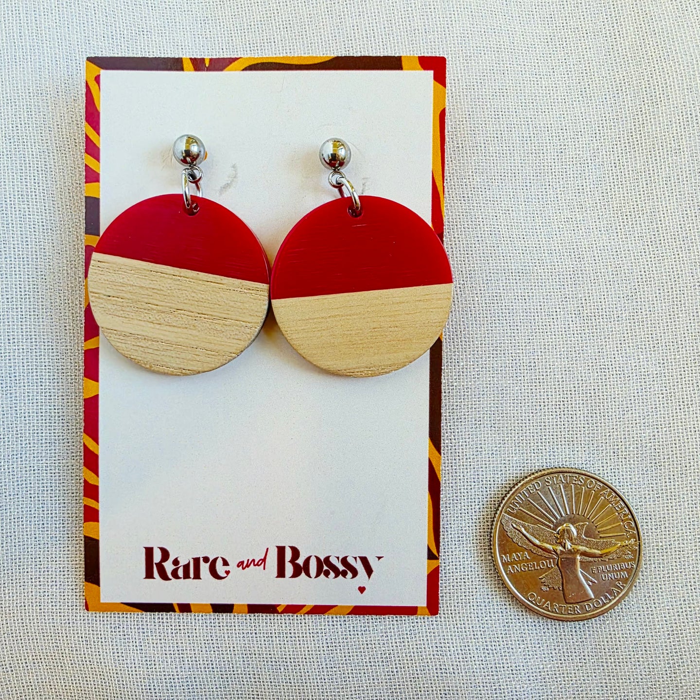 Red Circle Dangles