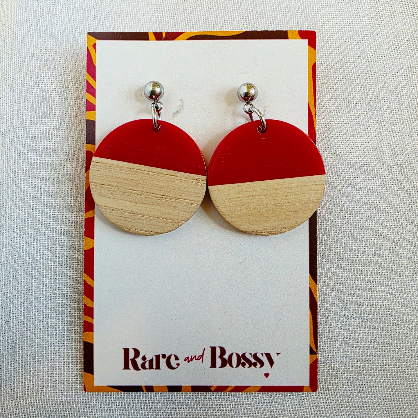 Red Circle Dangles