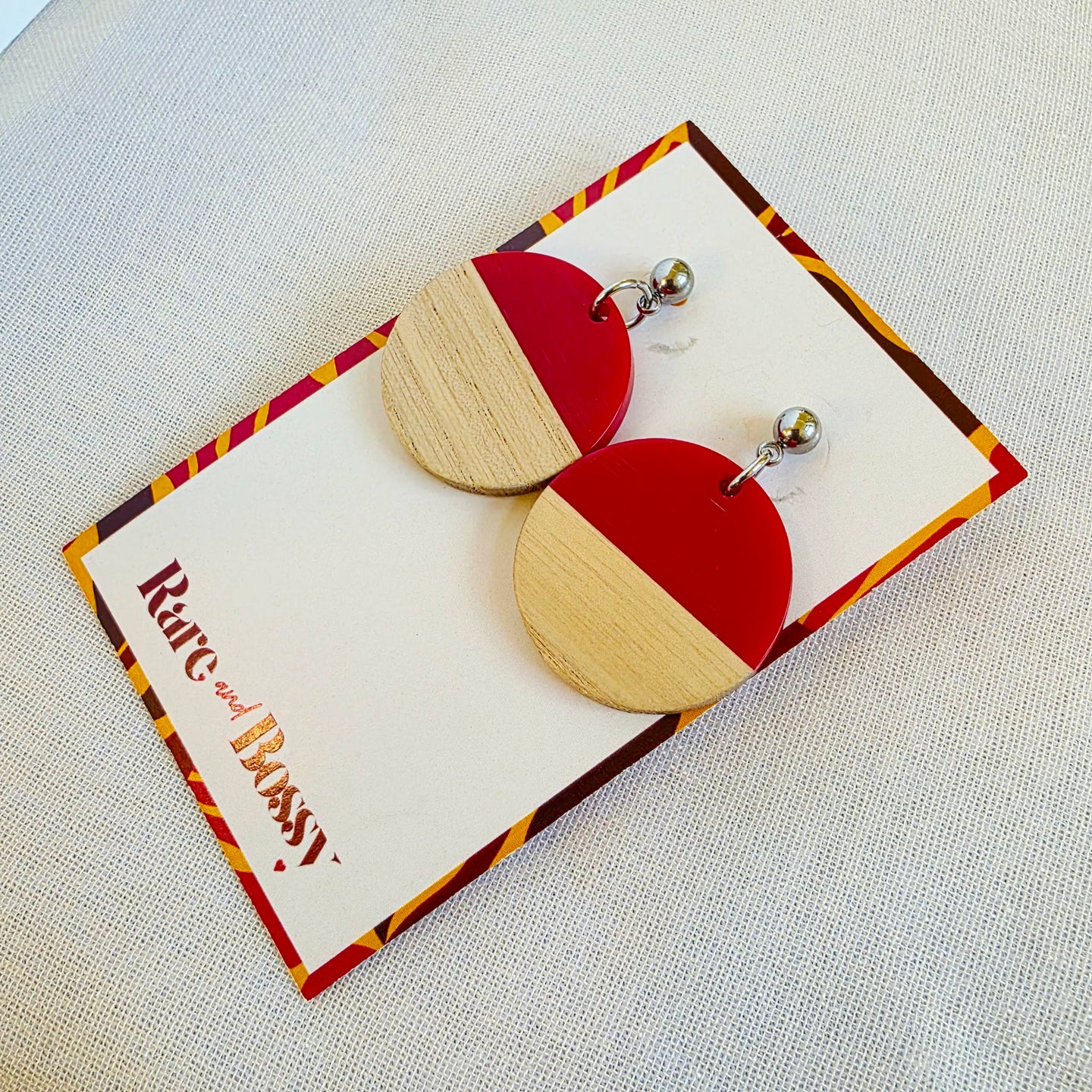 Red Circle Dangles