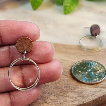 Walnut Mini Drop Dangles