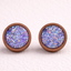 Purple Druzy Studs