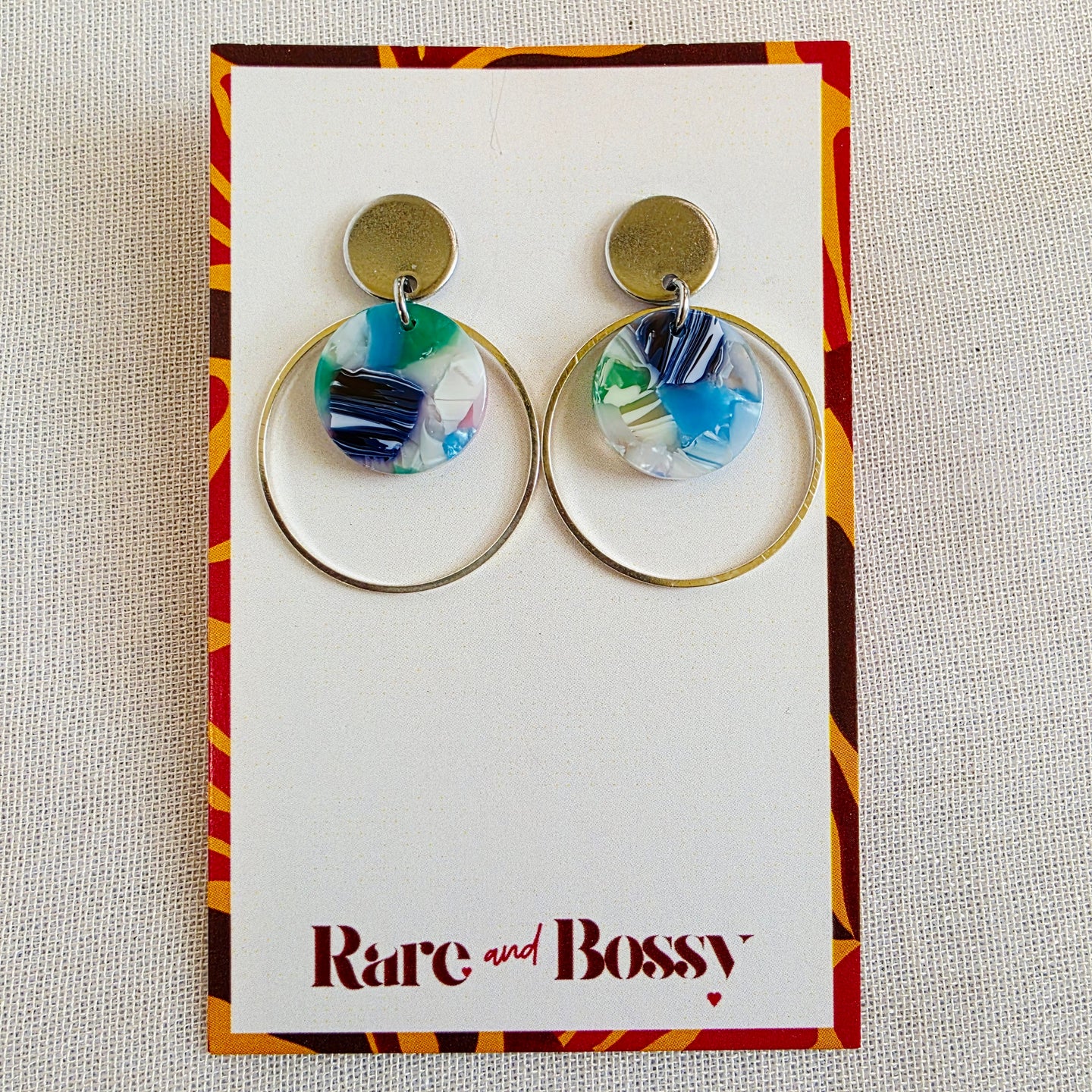 Dark Blue Layered Dangles