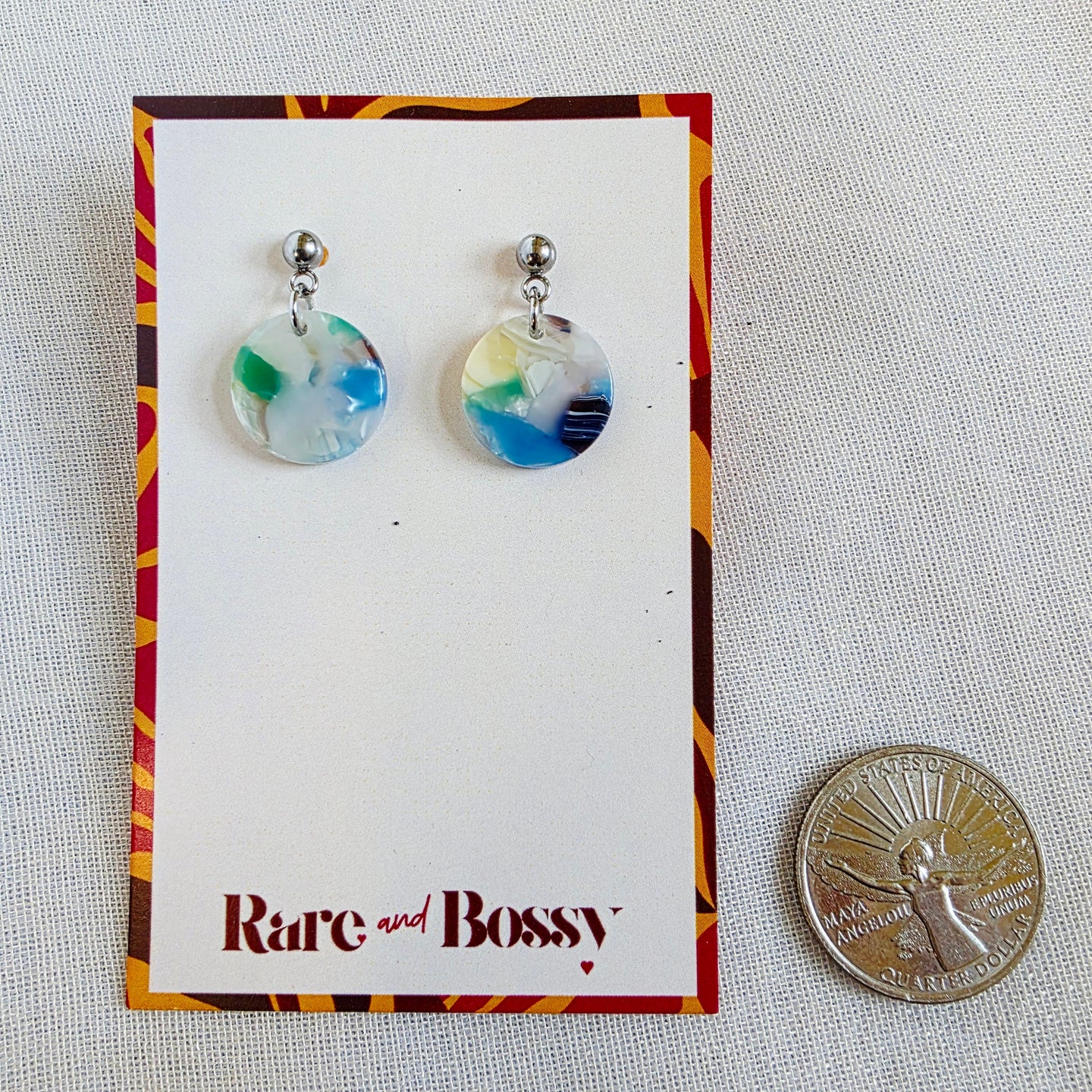 Multicolor Mini Drop Dangles
