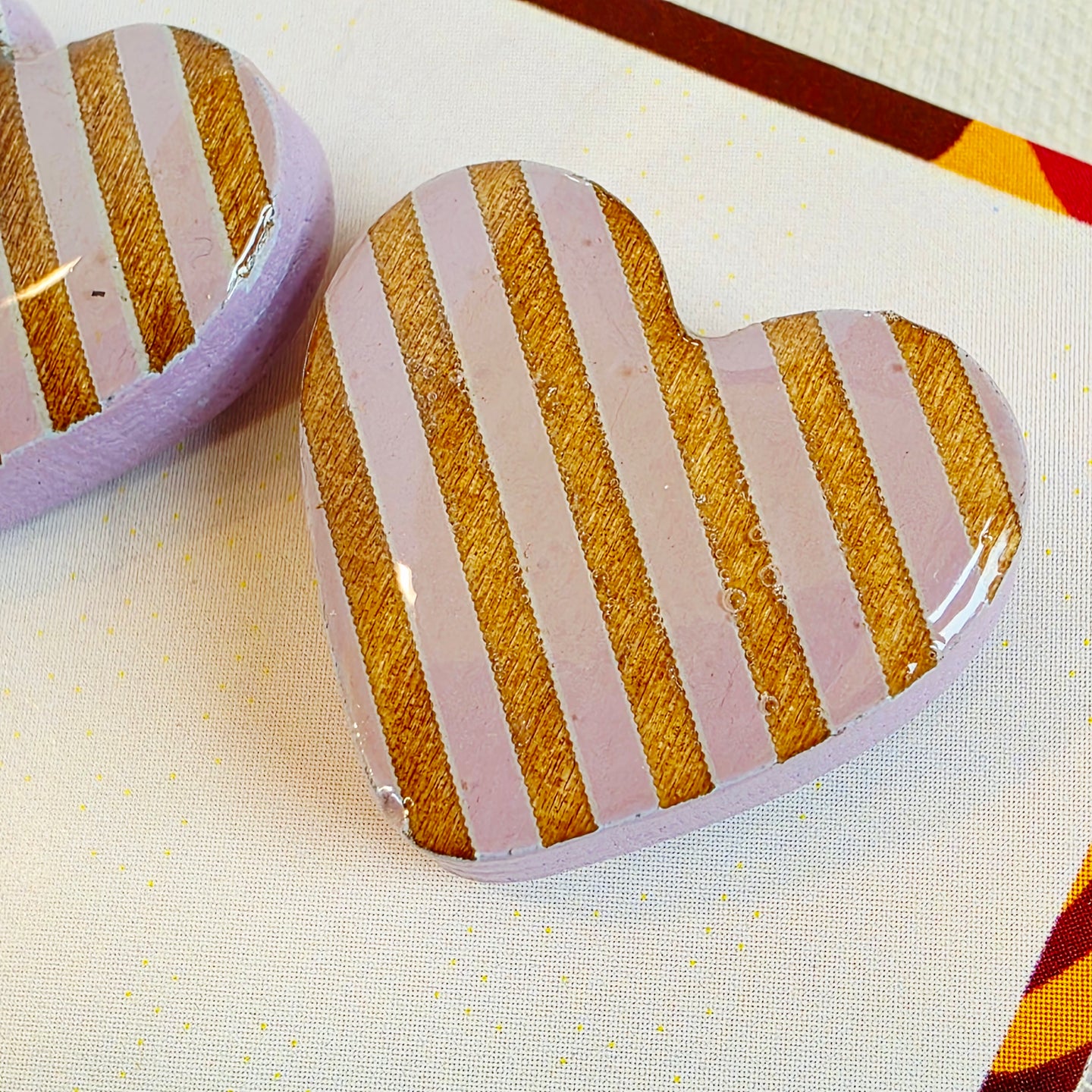 Purple Heart Studs