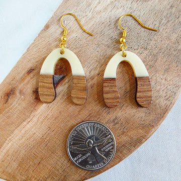 White U-Shape Dangles