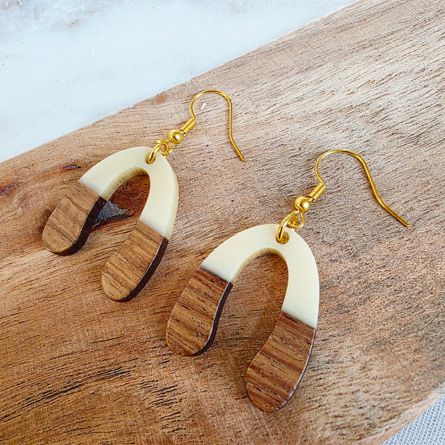 White U-Shape Dangles