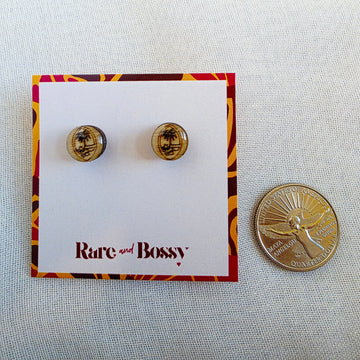 Guam Seal Circle Studs