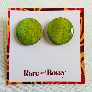 Green Wood+Resin Studs