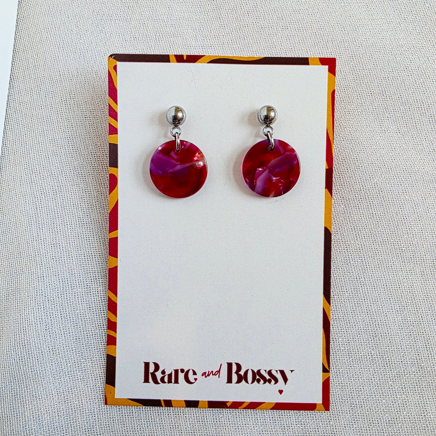 Red Mini Drop Dangles