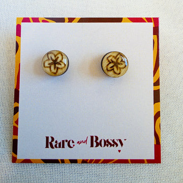 Plumeria Studs (Guam Heritage)