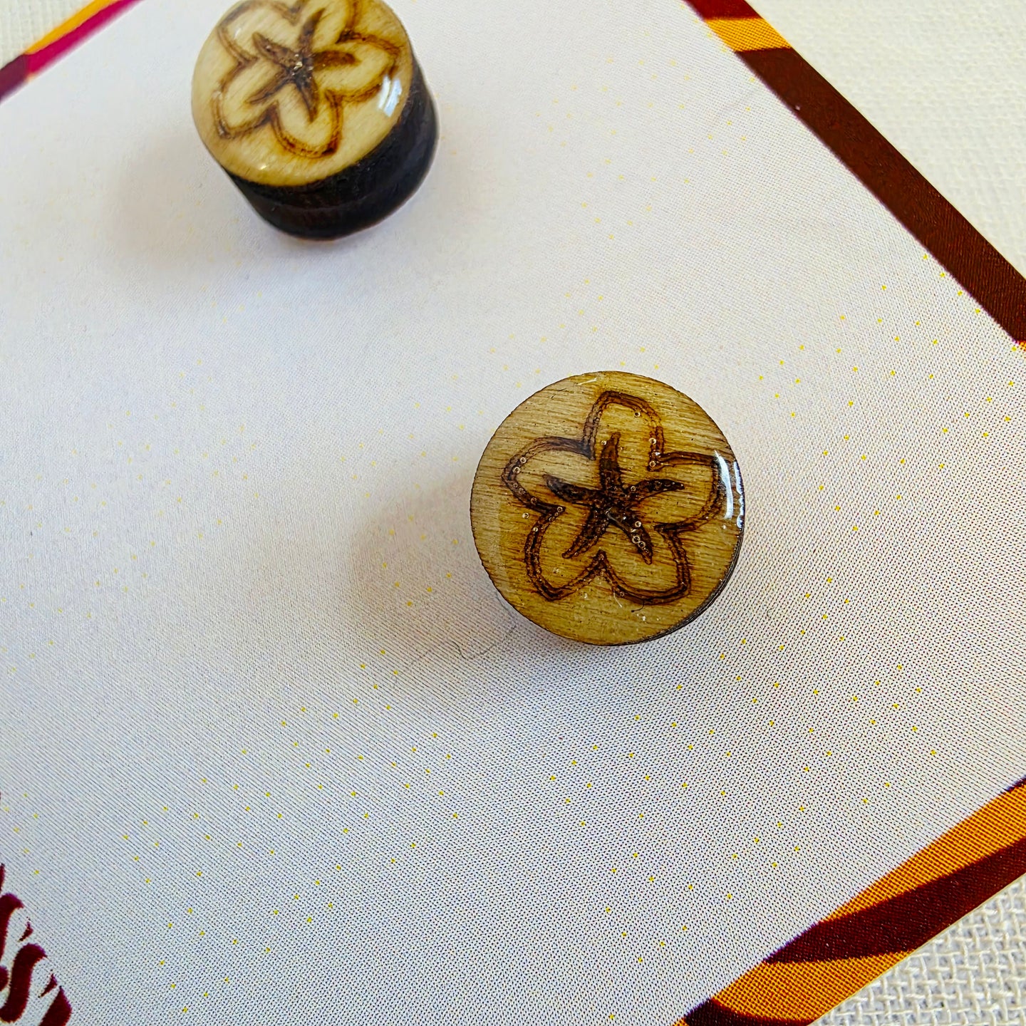 Plumeria Studs (Guam Heritage)