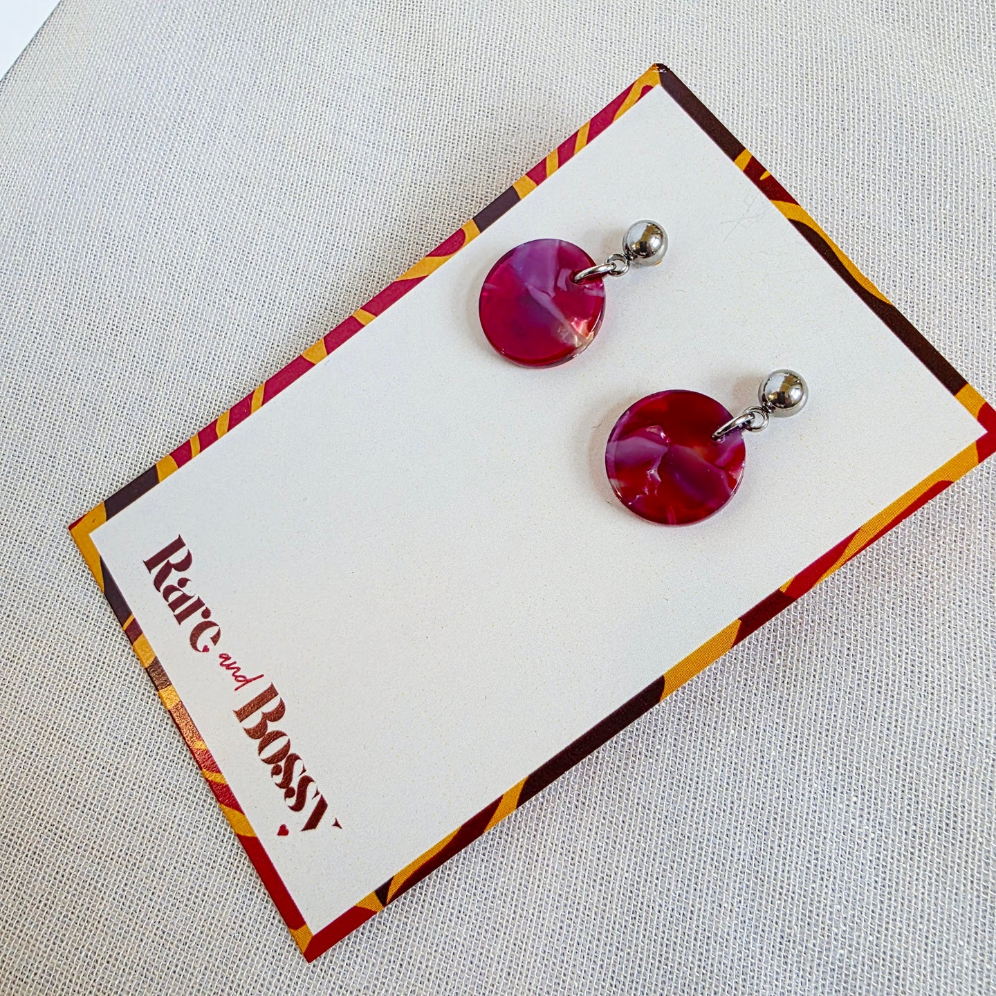 Red Mini Drop Dangles
