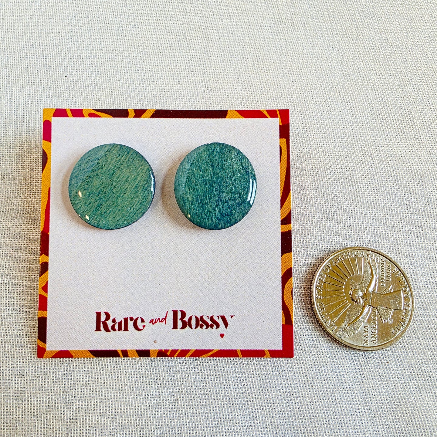 Blue Wood+Resin Studs