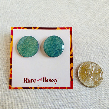 Blue Wood+Resin Studs