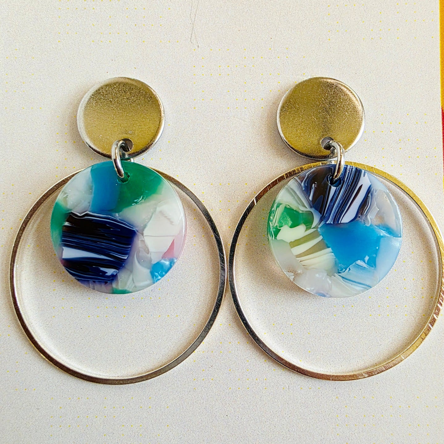 Dark Blue Layered Dangles