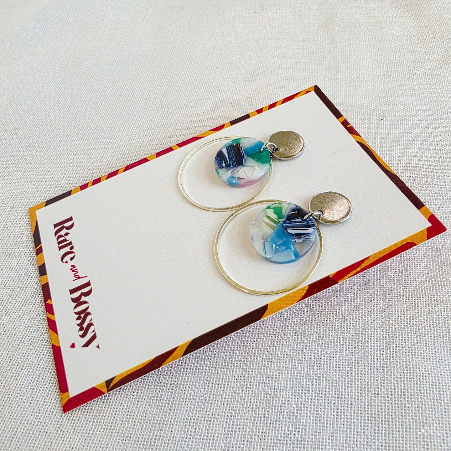 Dark Blue Layered Dangles