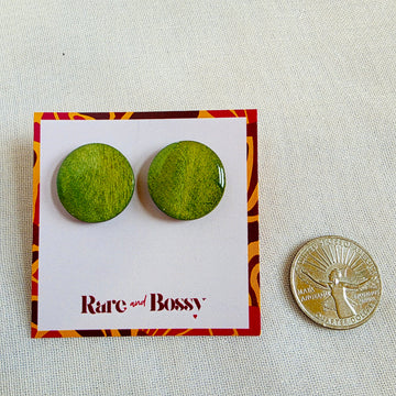 Green Wood+Resin Studs