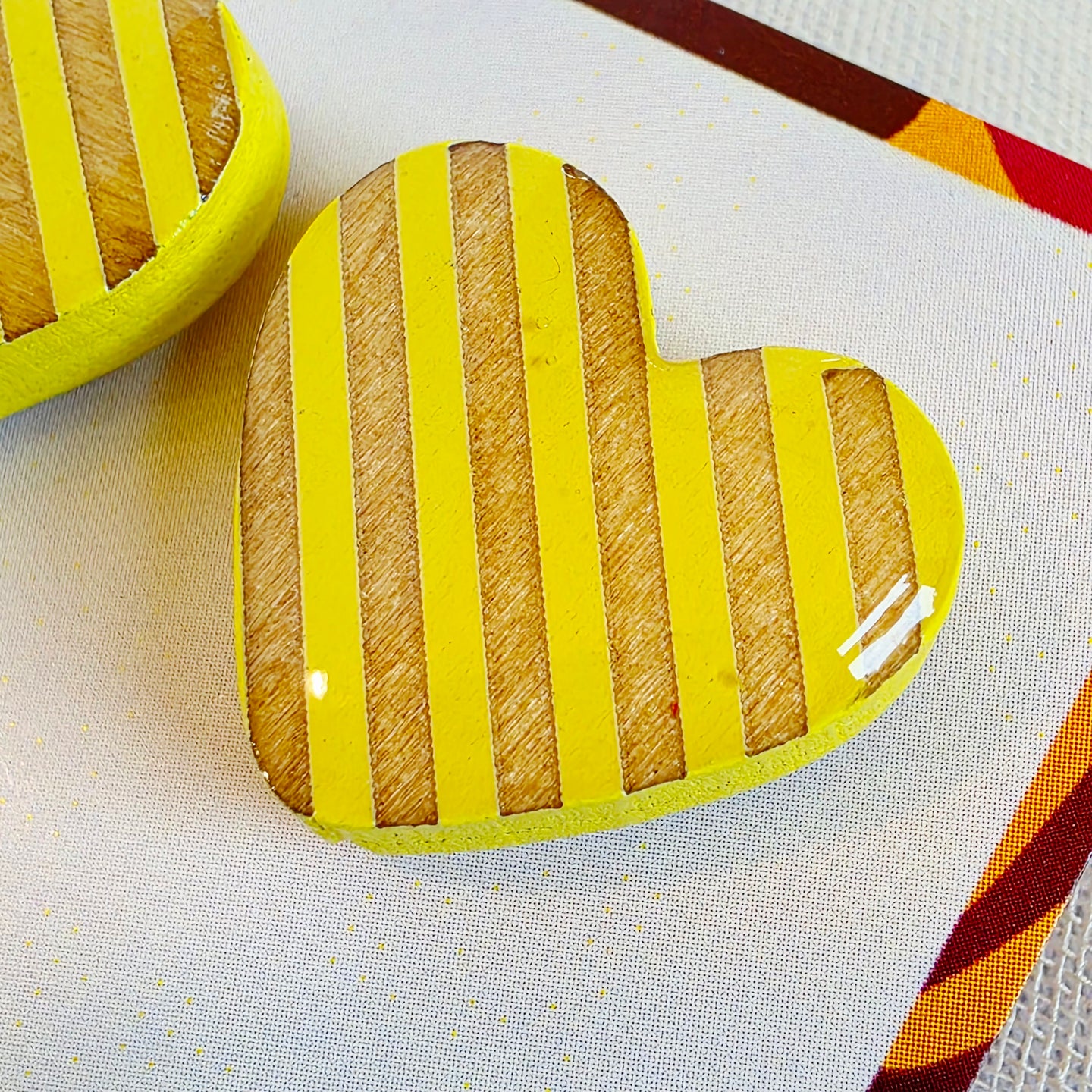 Yellow Heart Studs
