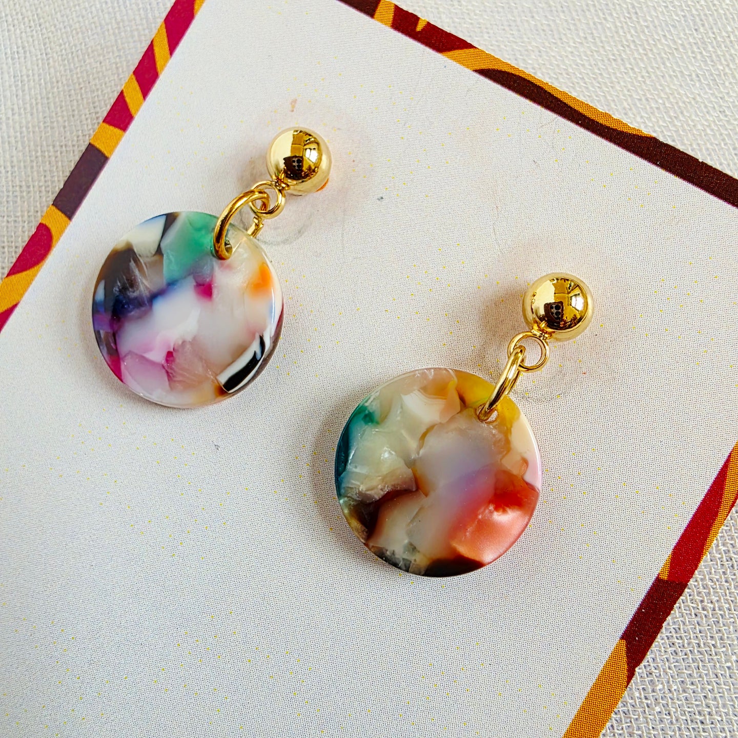 Multicolor Mini Drop Dangles 1