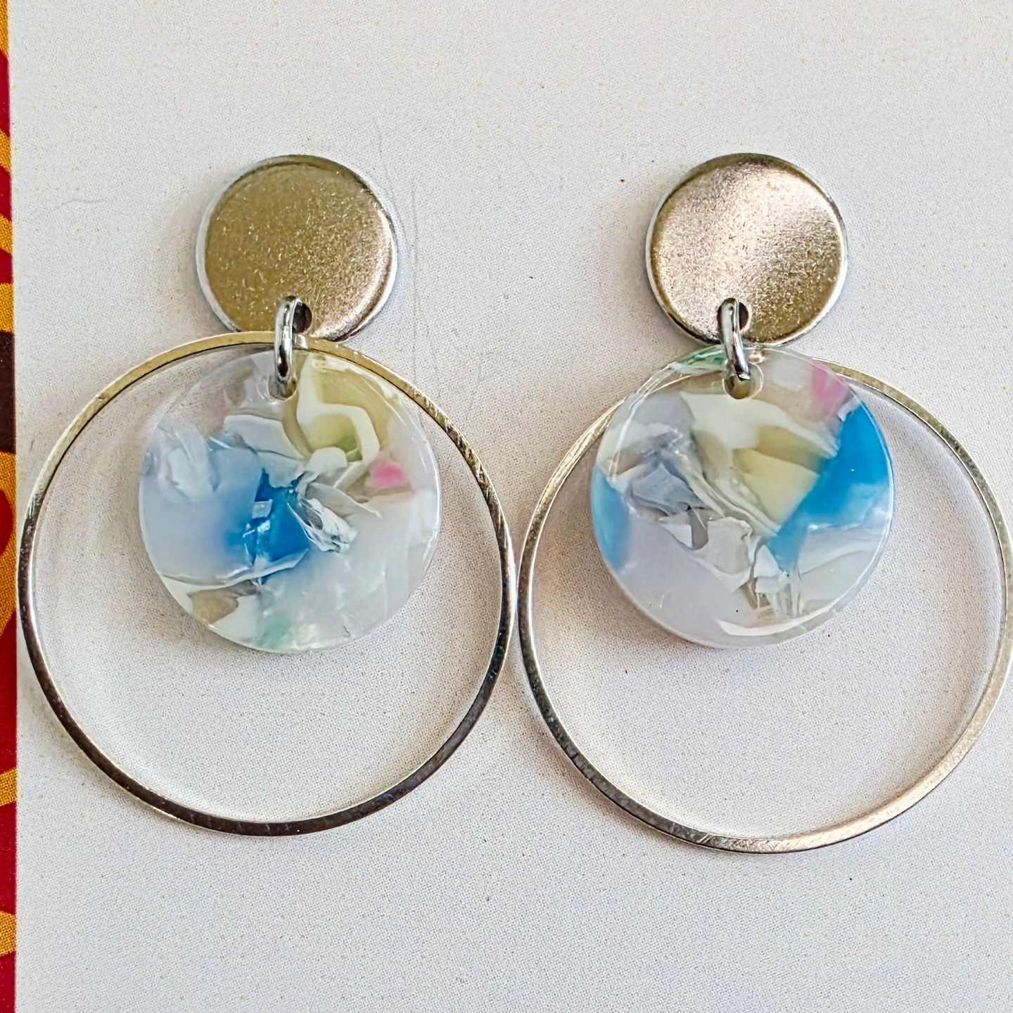 Light Blue Layered Dangles