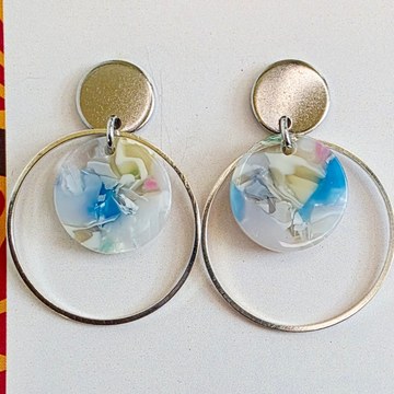 Light Blue Layered Dangles