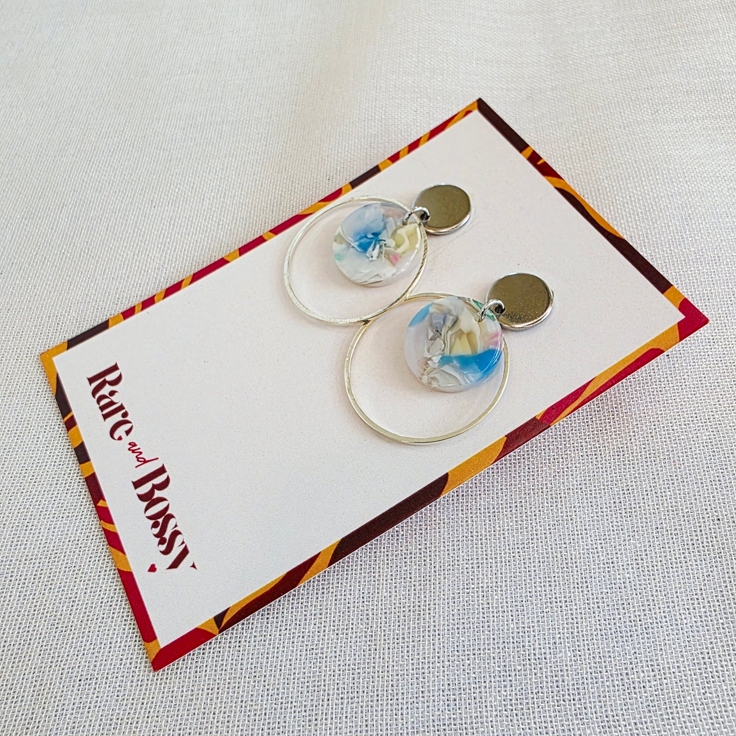 Light Blue Layered Dangles