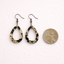 Black Teardrop Dangles