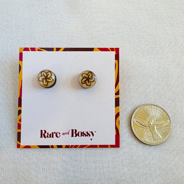 Plumeria Studs (Guam Heritage)