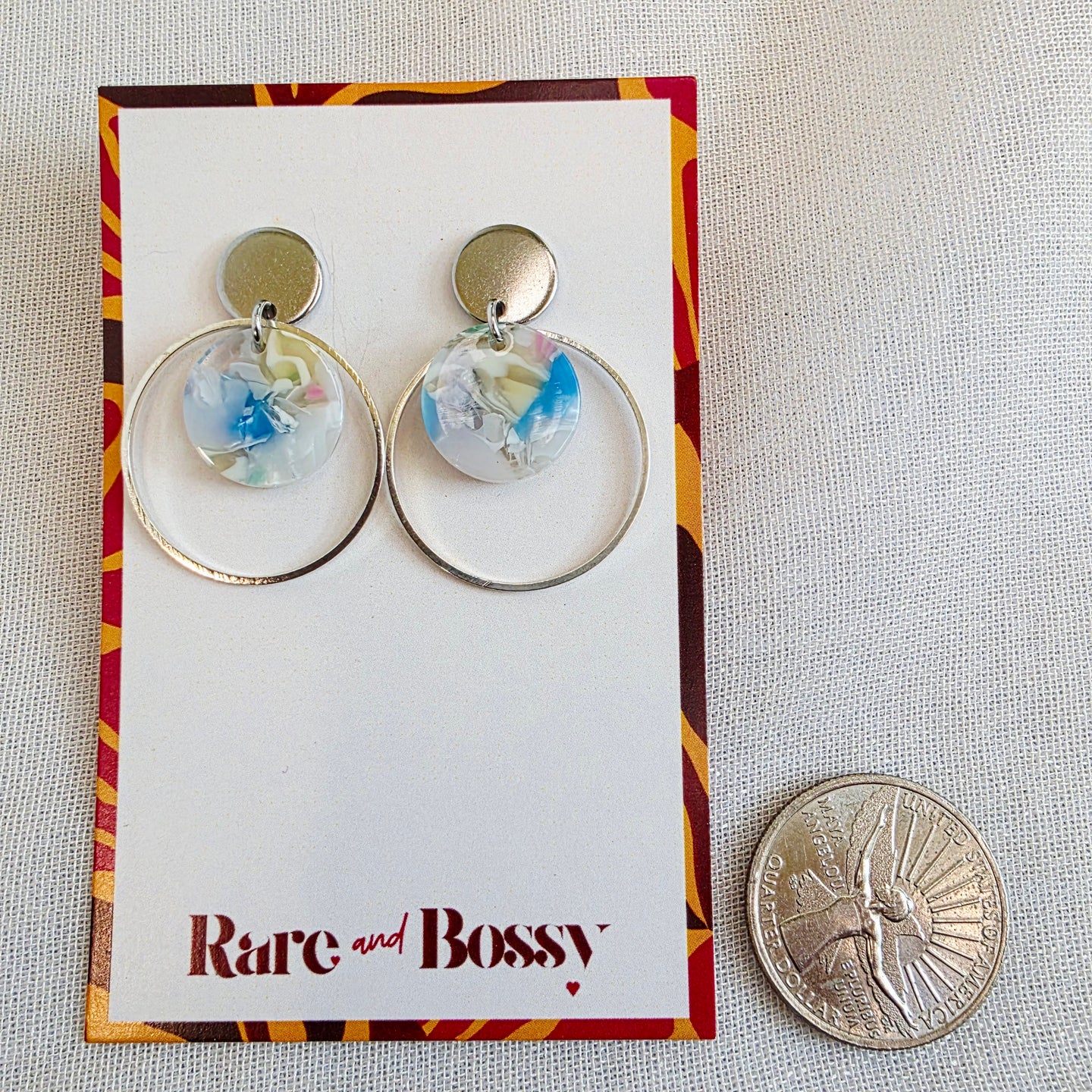 Light Blue Layered Dangles